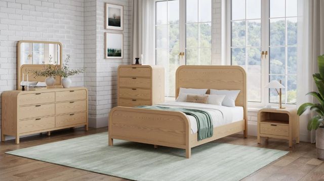 Modus Furniture Drake Timber Queen Panel Bed-1