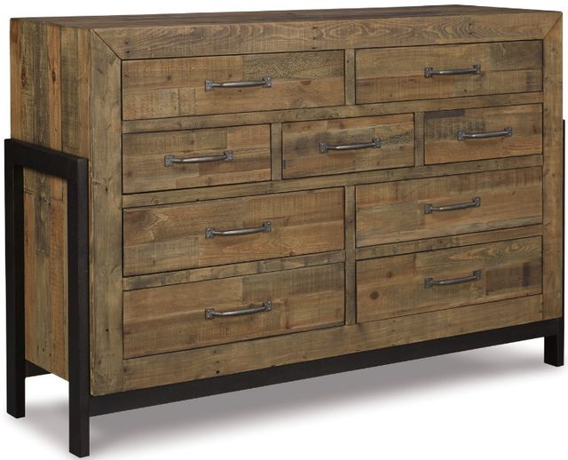 Signature Design by Ashley® Sommerford 2-Piece Brown King Panel Bed Set-2