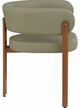 Meridian Furniture Gideon Olive/Walnut Vegan Leather Dining Chair-2