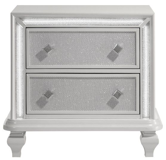 New Classic® Home Furnishings Stardust White Nightstand-2