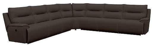 La-Z-Boy® Palmer Walnut Leather Reclining Sectional with Custom Layout Options-0