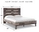 Signature Design by Ashley® Neilsville Multi Gray Queen Panel Platform Bed-4