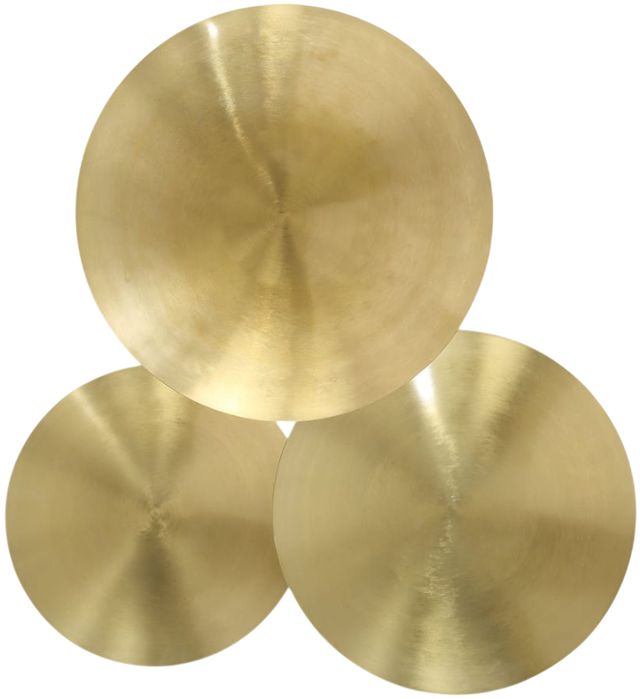 Uttermost® Cymbalic 3-Piece Brass Wall Decor Set-0