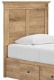 Signature Design by Ashley® Fenderport Tan Twin Panel Storage Bed-2
