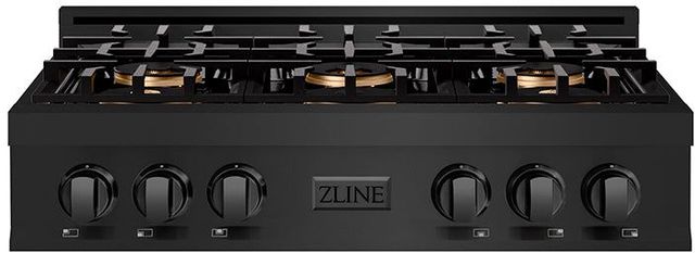 ZLINE Classic 36" Black Stainless Steel Gas Rangetop-0