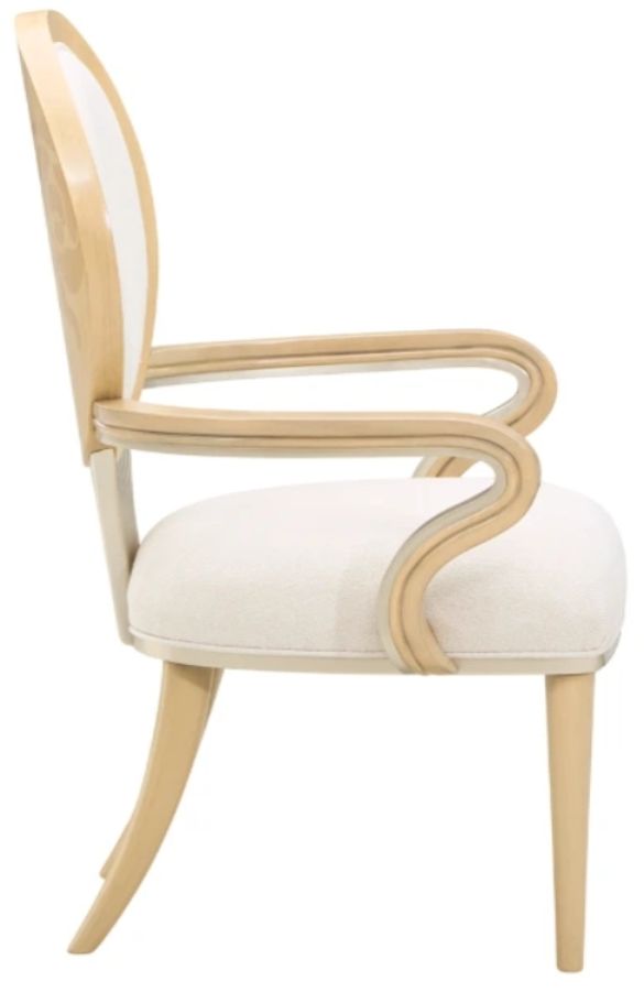 Michael Amini® Camellia Field Caramel Arm Chair-3