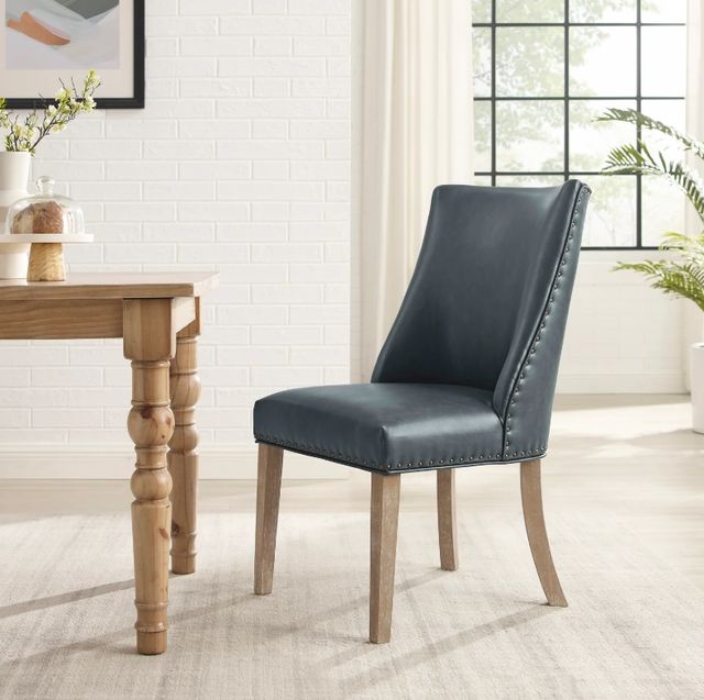 Powell® Auden Natural/Navy Dining Chair-1