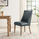 Powell® Auden Natural/Navy Dining Chair-1