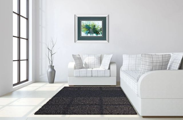 Classy Art Imperial Frost by N. Barnes Mirror Framed Wall Art-2