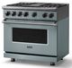 Viking® 7 Series 36" November Sky Pro Style Dual Fuel Range with Griddle-3