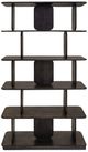 International Furniture Direct Mezquite Oil Black/Stained Dark Bookcase-3