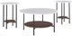 Signature Design by Ashley® Wrenwich 3-Piece Brown/White Occasional Table with Black Base Set-0
