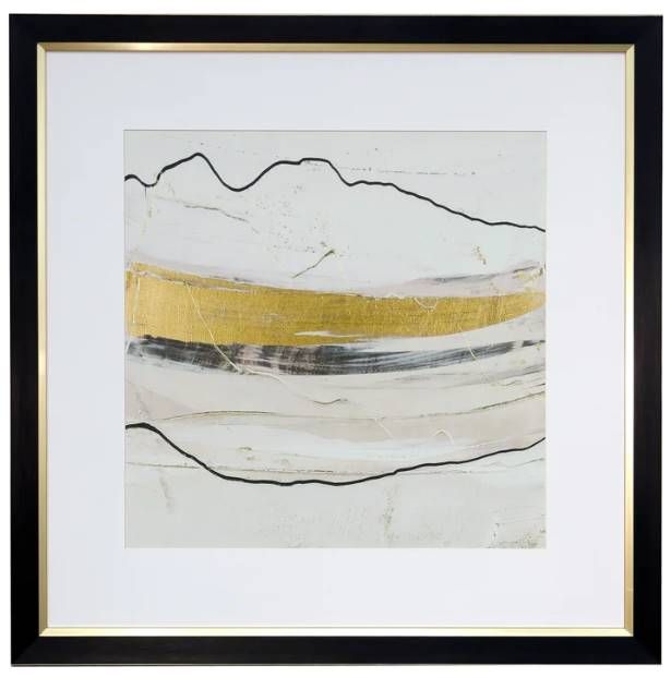 StyleCraft Austen Allen James Gold/Gray/White Wall Art-0