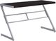 Monarch Specialties Inc. 48"L Espresso and Silver Metal Computer Desk-2