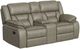 Elements International Engage Corral Gray Manual Reclining Loveseat with Console-0