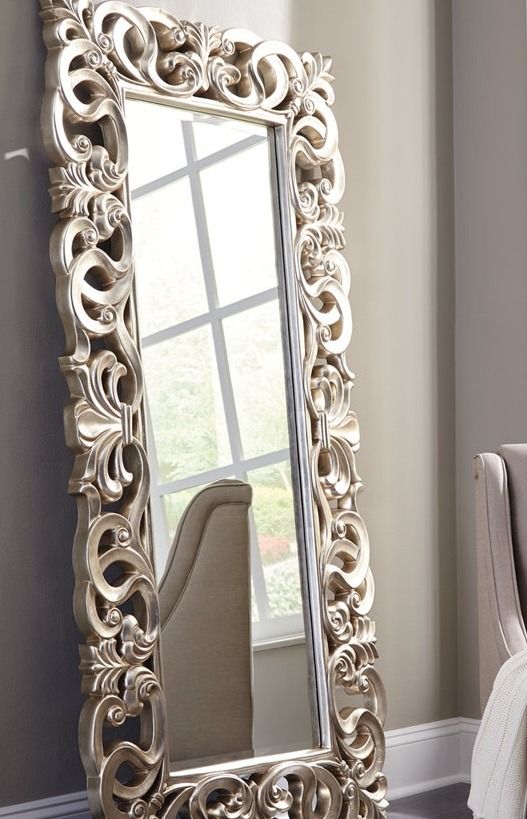 Signature Design by Ashley® Lucia Antique Silver Accent Mirror-2