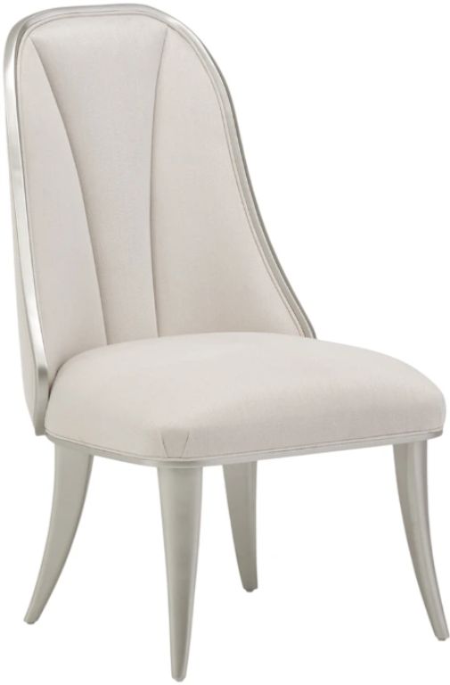 Michael Amini® Penthouse Ash Gray/White Side Chair-0