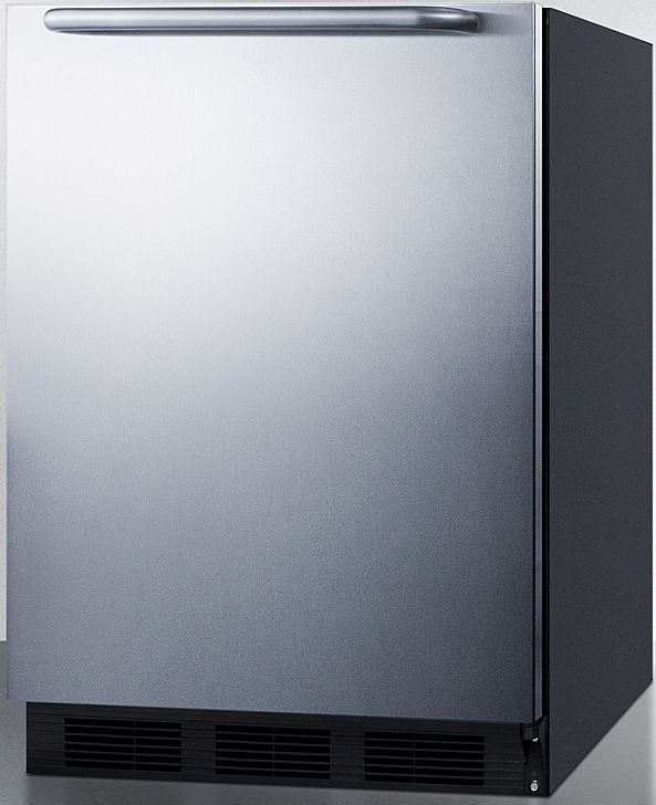 Summit® 5.5 Cu. Ft. Stainless Steel Under the Counter Refrigerator-1