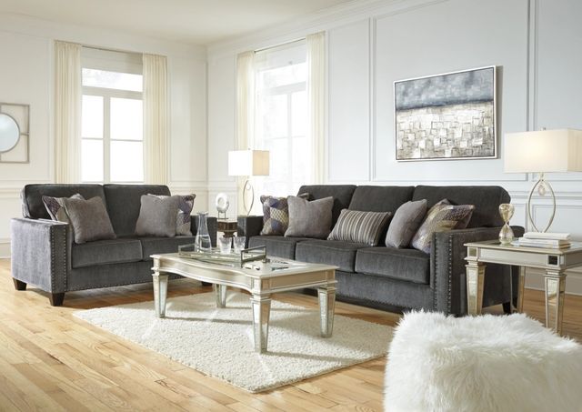 Benchcraft® Gavril Smoke Loveseat-4