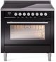 Ilve® Professional Plus II 36" Glossy Black Pro Style Induction Range-0