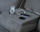 Signature Design by Ashley® Tarrant Charcoal Manual Reclining Sofa with Drop Down Table-5