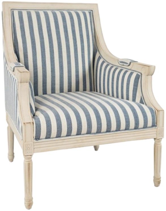 Jofran Inc. McKenna Blue Accent Chair-0