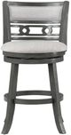 New Classic® Home Furnishings Gia Gray 24'' Swivel Counter Stool-2