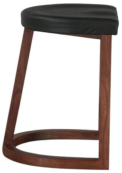 Home Trends & Design Lenox Walnut Counter Stool-2