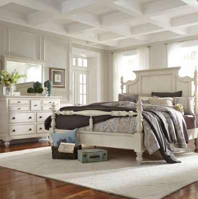 Liberty Furniture High Country 3-Piece Antique White Bedroom Set-3