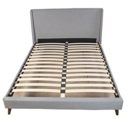 Bernards Maddison Grey King Bed with Two Nightstands-3
