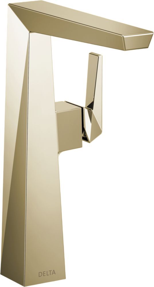 Delta Trillian™ Lumicoat® Polished Nickel 10" Stainless Single Handle Mid-Height Bathroom Faucet-0