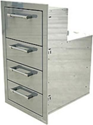 Alfresco™ 16.88" Stainless Steel Paper/Towel Holder/Three Drawers-1