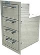 Alfresco™ 16.88" Stainless Steel Paper/Towel Holder/Three Drawers-1