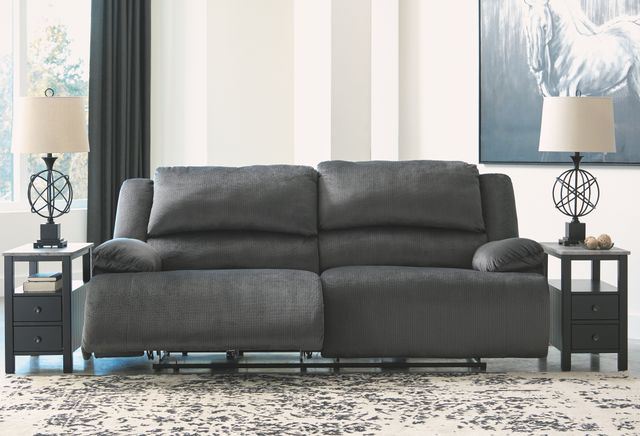 Signature Design by Ashley® Clonmel Charcoal Two Seat Reclining Sofa-2