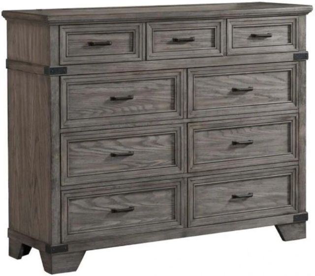 Intercon Forge Wire Brushed Steel Gray Tall Dresser-0