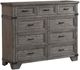 Intercon Forge Wire Brushed Steel Gray Tall Dresser-0
