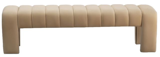 Meridian Furniture Andaz Camel Accent Bench-1