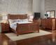 A-America® Mission Hill Bedroom Harvest Queen Slat Bed-1
