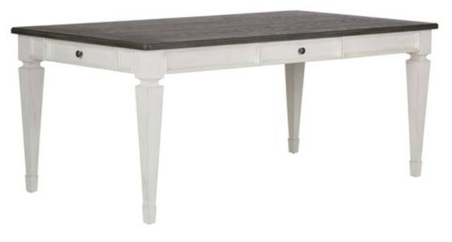 Liberty Furniture Allyson Park 6-Piece Charcoal/Wirebrushed White Rectangular Table Set-2
