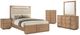 Coaster® Leanne 5-Piece Light Oak Eastern King Panel Bedroom Set-0