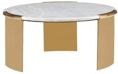 Lillian August Chloe Brass Medium Cocktail Table