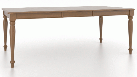 Canadel Customizable Gourmet 82" VA Base Dining Table with One Removable Leaf-0