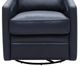Leather Italia™ Georgetowne Turner Blue Swivel Glider Chair-2