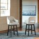 Signature Design by Ashley® Tallenger 2-Piece Linen/Brown Bar Stool Set-2