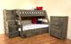 Trendwood Inc. Bayview High Sierra Rustic Gray Lacquered Twin/Full Bunk Bed with Underdresser-3