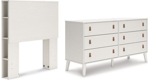 Signature Design by Ashley® Aprilyn 2-Piece White Full Bookcase Headboard Set-0