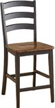 A-America® Stormy Ridge Chickory/Slate Black Ladderback Counter Stool-0