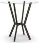 Amisco Customizable Norcross 42" Round Glass Top Bar Table-0