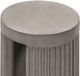 Armen Living Wave Grey Accent Stool End Table-3