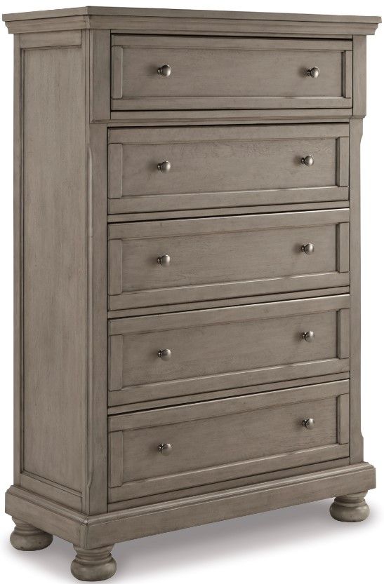 Signature Design by Ashley® Lettner 6-Piece Light Gray King Sleigh Storage Bed Set-4